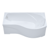 ванна акриловая мишель 180х96 см белая левая тритон 