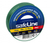 изолента пвх 19 мм х 20 м 150 мкм зеленая safeline