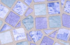 пленка самоклеящаяся 45х8 м голубая мозаика 8062 d&b