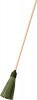 метла круглая с деревянным черенком 350х150 мм сибин