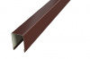 планка п-образная заборная 17х2000х0,45 мм шоколадный ral 8017 grandline