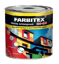 Эмаль алкидная ПФ-115 слоновая кость 1,8 кг FARBITEX  Эмаль алкидная ПФ-115 слоновая кость 1,8 кг FARBITEX