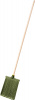метла плоская с деревянным черенком 350х150 мм сибин