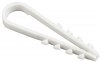дюбель-хомут нейлоновый круглый белый 5х10 мм (100 шт) iek