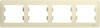 рамка 4 поста горизонтальная бежевый se glossa