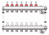 коллекторная группа с расходомерами и термостатическими клапанами 7 выходов 3/4" sti
