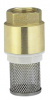 обратный клапан латунный с латунным штоком с сеткой 1" valfex