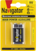 батарейка алкалиновая 9v крона navigator