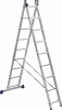 лестница двухсекционная 9 ступеней alumet