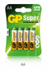 батарейка aa алкалиновая gp super alakline (4 шт)