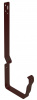 крюк длинный полоса для металлического водостока шоколад ral 8017 grandline vortex