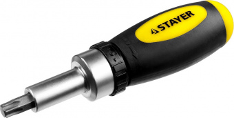 Отвертка реверсивная 38 предметов STAYER Compact-382
