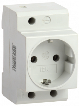 Розетка на DIN рейку с/з IEK РАр 10-3-ОП