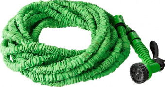 Шланг поливочный удлиняющийся 7,5-22,5 м с пистолетом РОСТОК