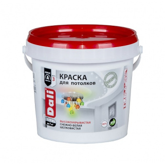 Краска для потолков акриловая 0,9 л DALI