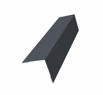 Угол оцинкованый внешний 50х50х2000х0,4 мм серый графит RAL 7024 GRANDLINE