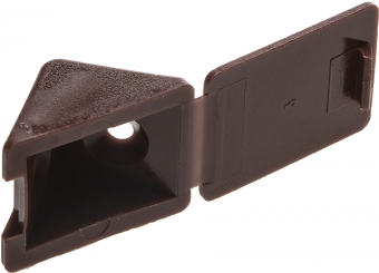 Уголок мебельный с шурупом 4х15 мм красное дерево (4 шт) ЗУБР