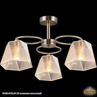 Люстра потолочная 3 лампы Е14 ILLUMICO IL9481-3CSQ-19