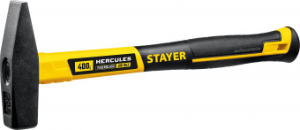 Молоток слесарный с фиберглассовой ручкой 400 г STAYER Profi