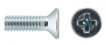 Винт оцинкованный с потайной головкой М4х16 мм DIN 965 (16 шт)