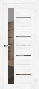 Дверное полотно Porta X - 27 экошпон 200х80 см Snow veralinga mirox grey ELPORTA