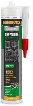 Герметик силиконовый санитарный белый 260 мл DONEWELL