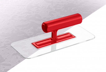 Гладилка пластиковая 220х90 мм с пластиковой ручкой закругленная ЗУБР