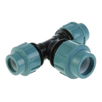 Тройник компрессионный переходной ПНД 20х25х20 мм STR