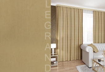 Портьера Канвас 150х260 бежево-золотистый LEGRAND2