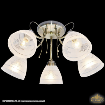 Люстра потолочная 5 ламп Е27 ILLUMICO IL0713-5CSQ-24 BK FGD