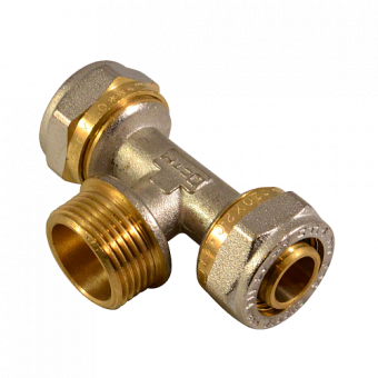 Тройник 16 х 16 мм х 3/4" НР СТМ