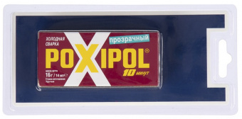Клей холодная сварка прозрачный 14 мл POXIPOL