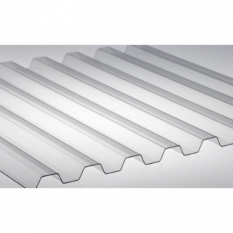 Прозрачный шифер МП-20-У 1150х2000 мм прозрачный ПЛАСТИЛЮКС