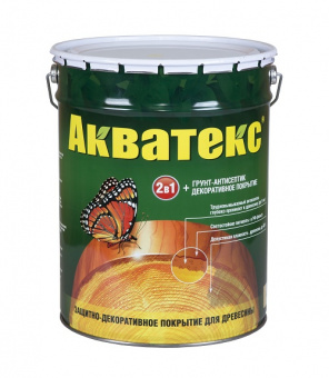 Пропитка для дерева махагон 20 л АКВАТЕКС