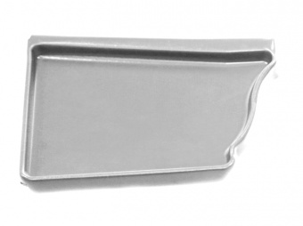 Заглушка желоба правая для металлического водостока белый RAL 9003 GRANDLINE Vortex