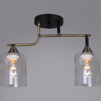 Люстра потолочная 2 лампы Е27 RELUCE 02312-0.3-02 AB+BK