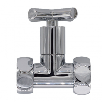 Кран хромированный прямой 1х3/4 в/в крест SMART1