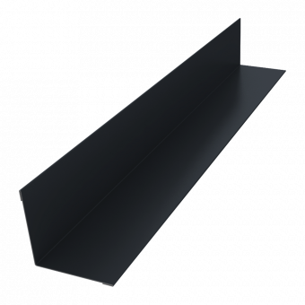 Угол оцинкованый внутренний 30х30х2000х0,4 мм серый графит RAL 7024 GRANDLINE