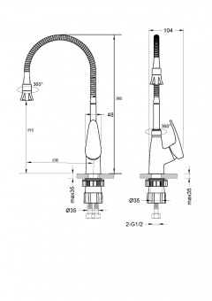 Смеситель для кухни LEMARK Linara LM0413C5