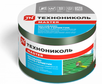 Лента гидроизоляционная 10 см х 3 м зеленый ТЕХНОНИКОЛЬ Nicoband