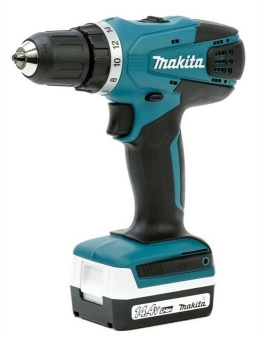 Аккумуляторная дрель-шуруповерт MAKITA DF347DWE 14.4 В 1.5 Ач