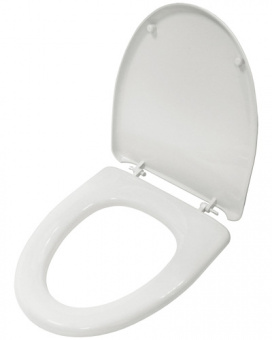 Сиденье для унитаза полипропиленовое белое без микролифта ИНКОЭР Элит-2