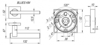 Ручки раздельные FUARO TOROID сатинированный хром1
