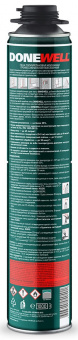 Пена монтажная профессиональная всесезонная 1000 мл DONEWELL 651