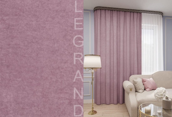 Портьера Канвас 150х260 брусника LEGRAND2