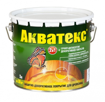 Пропитка для дерева калужница 3 л АКВАТЕКС 