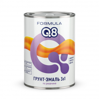 Грунт-эмаль гладкая по ржавчине синий 0,9 кг FORMULA