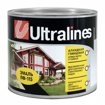 Эмаль алкидная ПФ-115 синий 0,8 кг ULTRA LINES