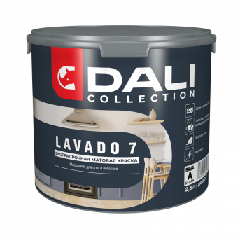 Краска интерьерная моющаяся акриловая 9 л DALI Collection Lavado 7