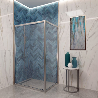 Душевое ограждение 80х120х185 прямоугольное EVAGOLD EG2C
